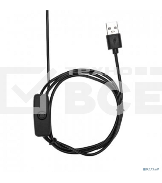 Светильник декоративный Rexant Spiral Duo, LED, 2Вт, 3000К, 5В, черный