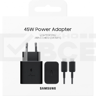 Сетевое зар./устр. Samsung EP-T4511XBEGEU 45W 3A (PD) USB Type-C для Samsung черный