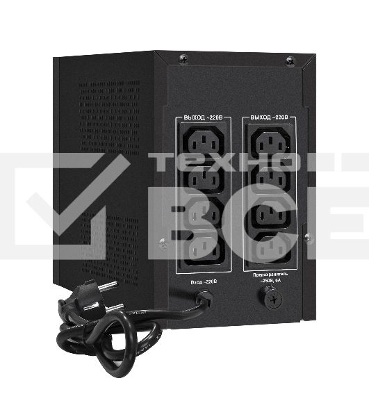 Источник бесперебойного питания ExeGate SpecialPro UNB-1200.LED.AVR.C13.RJ <1200VA/750W, LED, AVR, 6*IEC-C13, RJ45/11, Black>