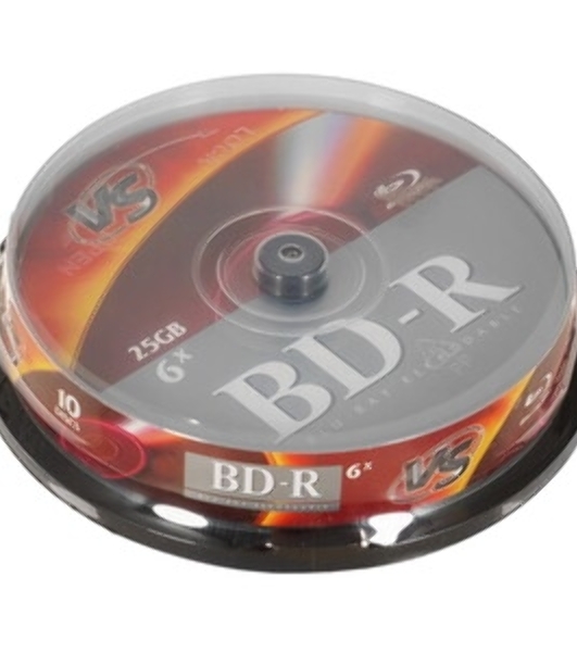 Диски VS BD-R 25 Gb 6x CB/10
