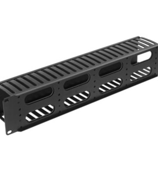Кабельный организатор с пластиковыми кольцами Hyperline CM-2U-PL-DBL, двухсторонний, 19', 2U