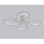 Потолочный светодиодный светильник Ambrella light FA1702/4 WH/CH белый/хром 121W 3000K-6400K 560*560*90 (ПДУ РАДИО 2.4G), фото4
