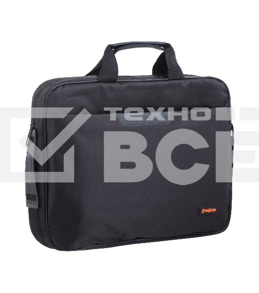 Сумка ExeGate EX264610RUS Office F1595 Black, черная, полиэстер, для ноутбуков до 15.6