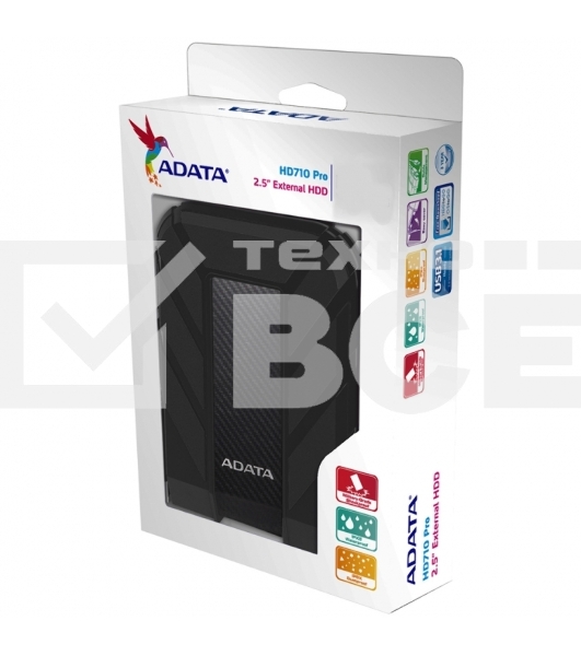 Внешний жесткий диск AData USB 3.0 1Tb AHD710P-1TU31-CBK HD710P DashDrive Durable 2.5