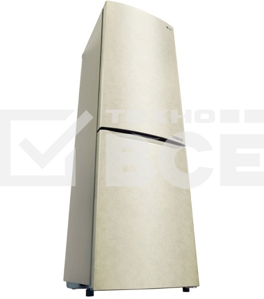 Холодильник LG GA-B419SEJL бежевый двухкамерный 223/79л морозилка снизу, No Frost