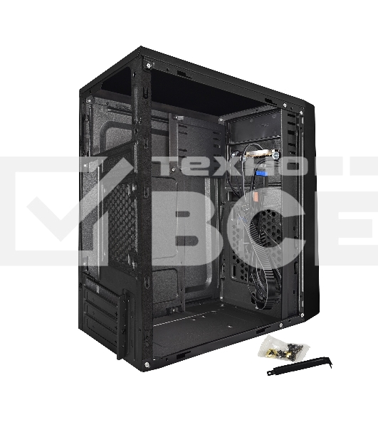 Компьютерный корпус Minitower ExeGate BAA-107U Black, mATX, <без БП>, 1*USB+2*USB3.0, Audio