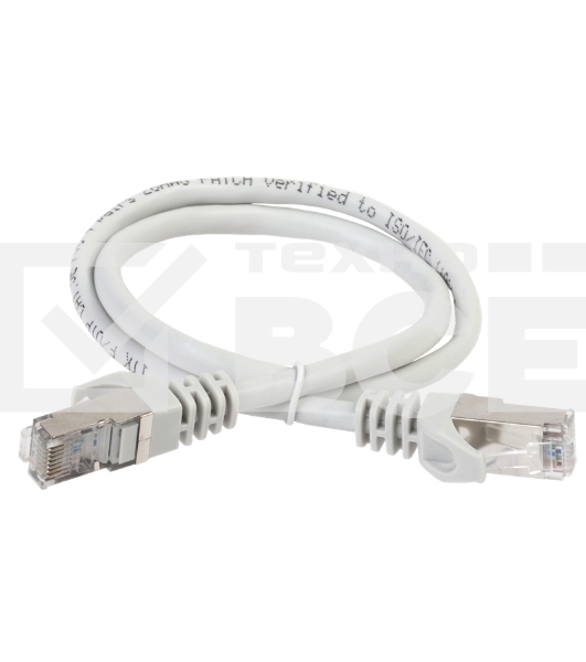 Коммутационный шнур ITK PC01-C5EF-2M (патч-корд), кат.5Е FTP, 2м, серый
