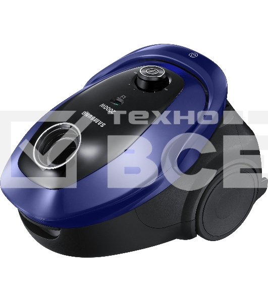 Пылесос Samsung VC20M251AWB синий, 460/2000 Вт, уборка сухая, пылесборник мешок 2.5 л