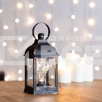 Декоративный фонарь Neon-night с лампочкой, бронзовый корпус, размер 10.5х10.5х22,5 см, цвет теплый белый, фото2