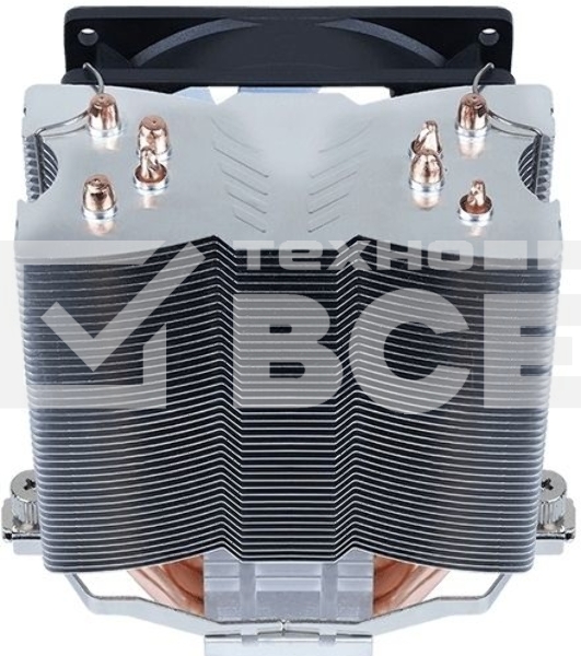 Кулер для процессора AeroCool / Formula Verkho 4 Lite серебристый, 90 мм, алюминий/медь, 2000 об/мин, 27 дБ, 4 pin, 125 Вт, 135 мм
