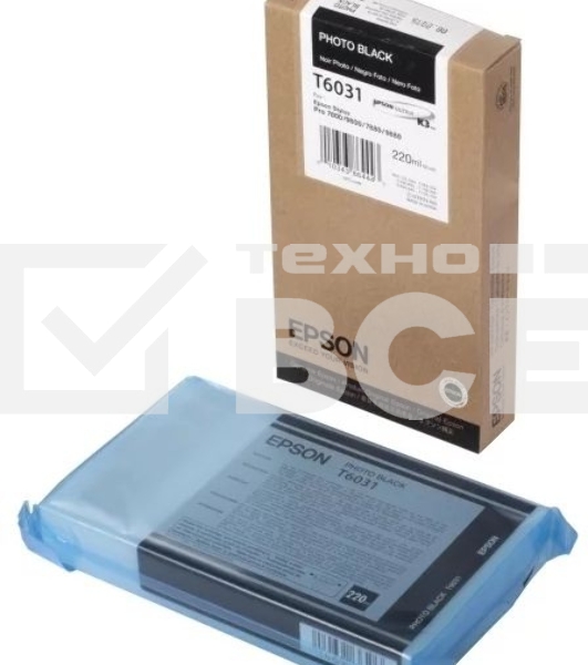 Картридж струйный Epson C13T603100 черный (220 мл) для Epson Sty Pro 7800/9800/7880/9880