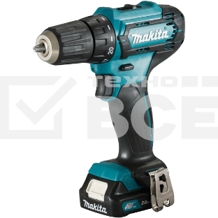 Дрель-шуруповерт Makita DF333DWAE Аккумуляторная, Кейс