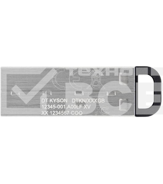 Флеш диск Kingston 128Gb DataTraveler KYSON <DTKN/128GB>, (USB 3.2, 200 МБ/с при чтении, 60 МБ/с при записи)