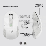 Мышь беспроводная Logitech Signature M650 L белый, 4000 dpi, радиоканал, Bluetooth, USB, кнопки - 5, фото9
