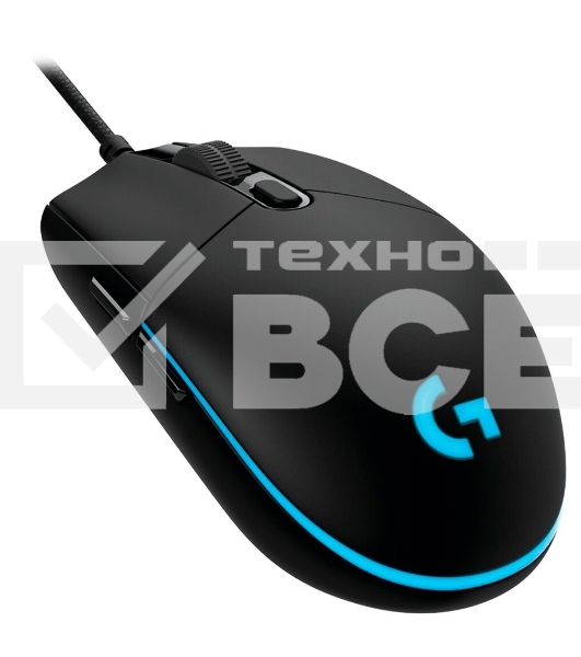 Мышь проводная Logitech G PRO HERO черный, 25600 dpi, USB, кнопки - 6