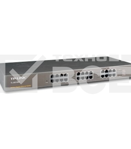Сетевой коммутатор TP-Link SMB TL-SG1024 Коммутатор 24LAN 10/100/1000Mb/s Unmanagersd Gigabit Rackmount Switch