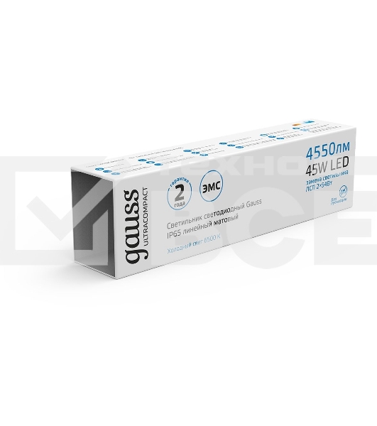 Светильник линейный ULTRACOMPACT 45W 4550lm 6500K 185-265V IP65 1490*40*30мм LED