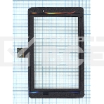 Сенсорное стекло (тачскрин) для Lenovo v2007 черное, фото 1