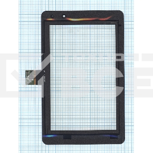 Сенсорное стекло (тачскрин) для Lenovo v2007 черное