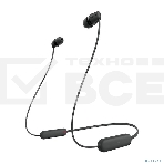 Гарнитура вкладыши Sony WI-C100 черный беспроводные bluetooth шейный обод, фото2