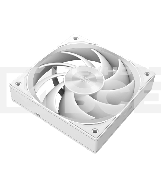 Кулер для корпуса PCCooler F5R120 белый (120x120x25mm, 4-pin PWM, 86.73CFM, 32dBA, 2200RPM)