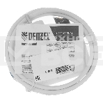 Шнур сетевой Energy Series, ПВС, 1,5 м, 3х1 мм, с неразборной вилкой, белый  Denzel, фото 1