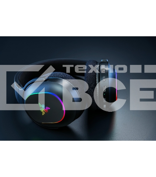 Гарнитура Razer Barracuda X Chroma чёрный, беспроводная, радиоканал, до 70 ч, съёмный микрофон, подсветка