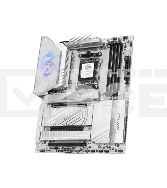Материнская плата MSI MPG X870E EDGE TI WIFI, AM5, AMD X870E, 4xDDR5, 4xSATA, 4xM.2, 1xPCIe 5.0 x16, 1xPCIe 4.0 x4, 1xPCIe 3.0 x1, 1xHDMI (v2.1), 1xUSB-C 10Gbps, 1x5Gb LAN, Wi-Fi 7, Bluetooth 5.4, 2xUSB-C 40Gbps, 5xUSB-A 10Gbps, 4xUSB-A 2.0, 2x3.5 мм, S/P