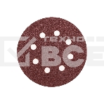 Диск абразивный Kranz перфорированный на ворсовой основе на липучке P40 125мм (уп.10шт), фото 1