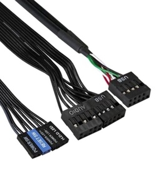 Компьютерный корпус Minitower ExeGate BAA-105-01-UNS500 (mATX, БП UNS500 с вент. 12см, 2*USB, аудио, черный)