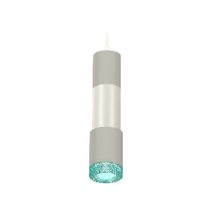 Светильник Ambrella Light XP7423002 SGR/PSL/BL серый песок/серебро полированное/голубой MR16 GU5.3