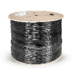 Кабель ExeGate Special FUTP4-C5e-CCA-S24-SW-OUT-PE-BK-305 FTP 4 пары кат.5e CCA, 0.5мм (24AWG), экран, внешн., с тросом, 305м, черн., PE, фото3