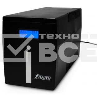 Источник бесперебойного питания Powerman Smart Sine 2000VA/1400W, 220V, Line-Interactive, LCD, Tower, Out: 4xShuko, Black*SmartSine2000