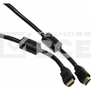 Кабель-соединительный аудио-видео Ningbo HDMI-5M-MG HDMI (m)/HDMI (m) 5м. феррит.кольца позолоченные контакты черный
