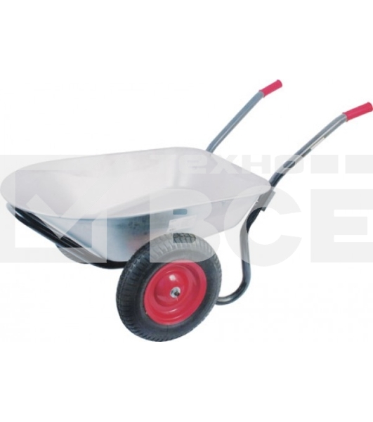Тачка FIT 77557строительная, сталь оцинкованная, 78л, до 165кг