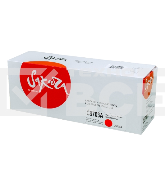 Картридж лазерный Sakura C9703A для HPColor LaserJet 1500/2500 series, пурпурный, 4000 к.