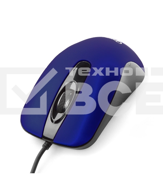 Мышь проводная Gembird MOP-400-B синий, 1000 dpi, USB, кнопки - 3