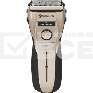 Бритва электрическая Sakura SA-5407G 3 подвиж.сетки влажн.бритьё триммер аккум