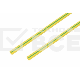 Термоусадка 8,0 / 4,0 мм, желто-зеленая (1м) 20-8007 Rexant