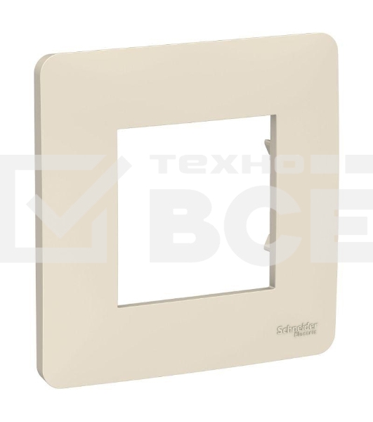 Рамка 1-м UNICA STUDIO беж. SchE NU200244