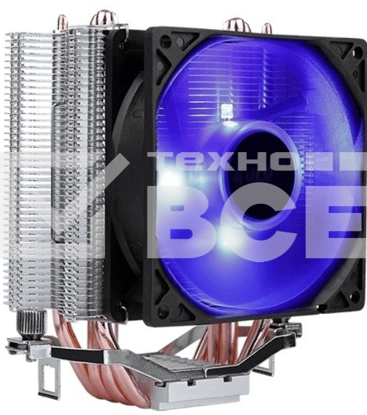 Кулер для процессора AeroCool / Formula Verkho 4 Lite серебристый, 90 мм, алюминий/медь, 2000 об/мин, 27 дБ, 4 pin, 125 Вт, 135 мм