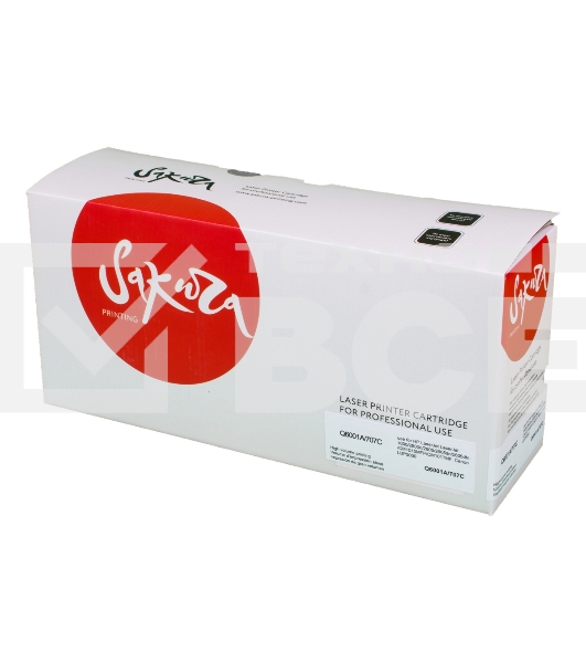 Картридж лазерный Sakura Q6001A/707C для LaserJet 1600/2600n/2605/2605dn/2605dtn/CM1015MFP/CM1017MF, Canon LBP5000, синий, 2000 к.