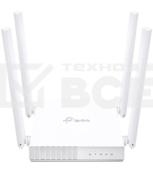 Роутер беспроводной TP-Link Archer C24 AC750 10/100BASE-TX белый