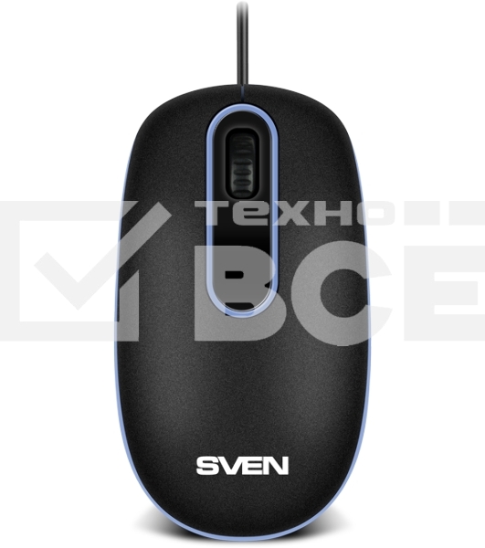 Мышь проводная SVEN RX-90 черный, 1000 dpi, USB, кнопки - 3
