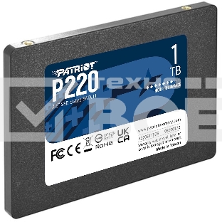 Накопитель SSD Patriot P220, 1TB, SATA III, 2.5