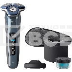 Бритва роторная Philips S7882/55 питан.:элек.сеть/аккум. синий/серебристый, фото2