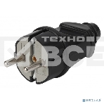 Вилка ЭРА с/з прямая 16A черная (24/240/5040), фото 1