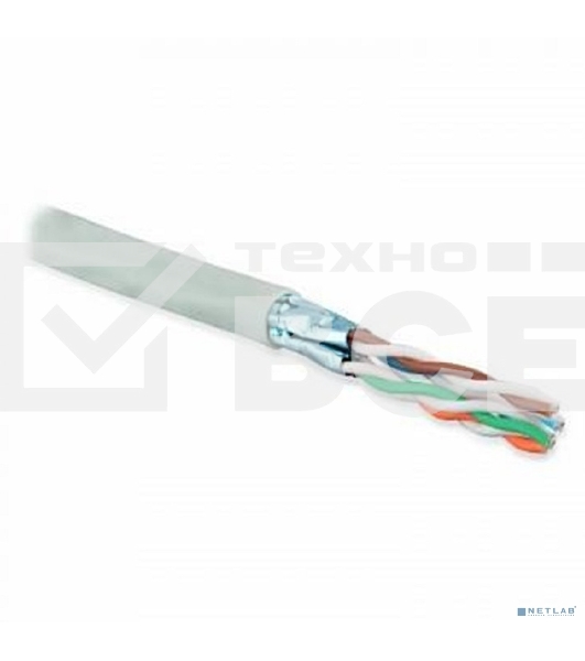 Кабель ExeGate FTP 4 пары кат.5e медь, 24AWG, экран, бухта 305м, серый, PVC