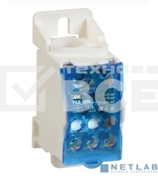 Распределительный блок IEK RBD-160 на DIN-рейку РБД-160А