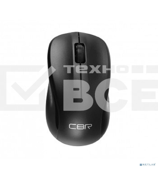 Мышь беспроводная CBR CM 410 черный, 1000 dpi, радиоканал, USB, кнопки - 3